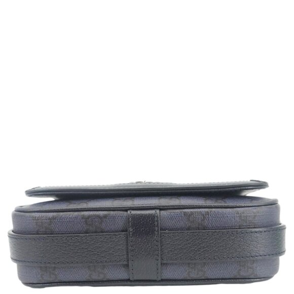 Gucci Ophidia Super Mini GG Supreme Canvas Shoulder Bag Navy Blue 795466 - Picture 10 of 14